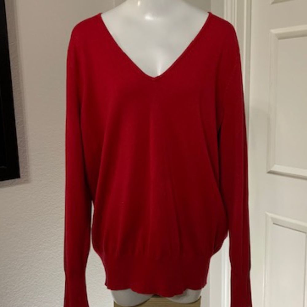 NWOT Lane Bryant Vibrant Red Sweater Size 18/20